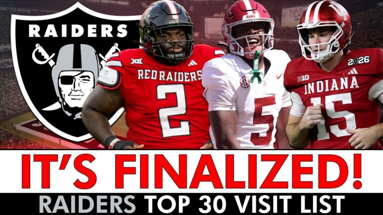 OFFICIAL: Raiders Top 30 Visit List For 2026 IS FINAL