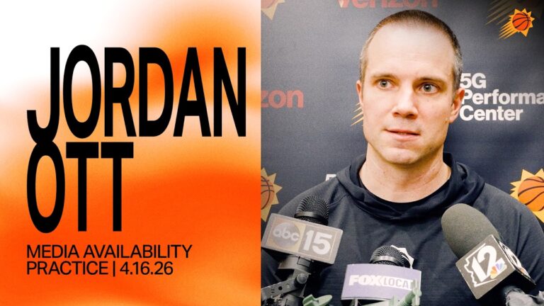 Head Coach Jordan Ott Practice Media Availability Phoenix Suns 4-16-26