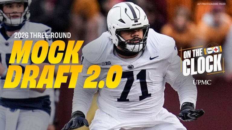 Three-Round Mock Draft 2.0 On The Clock Pittsburgh Steelers
