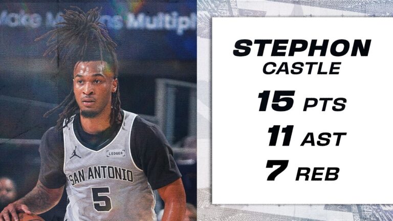 Stephon Castle Stuffs the Stat Sheet Again with 15 PTS, 11 AST & 7 REB in The Bay