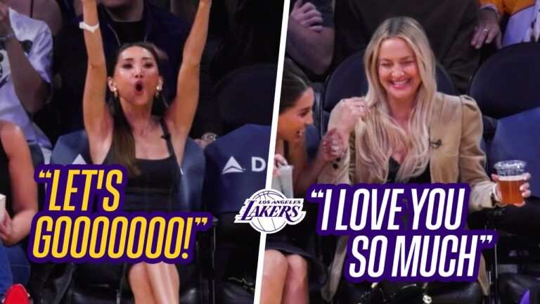 We Mic’d Up Brenda Song and Kate Hudson at the Lakers Game. You’re Welcome.