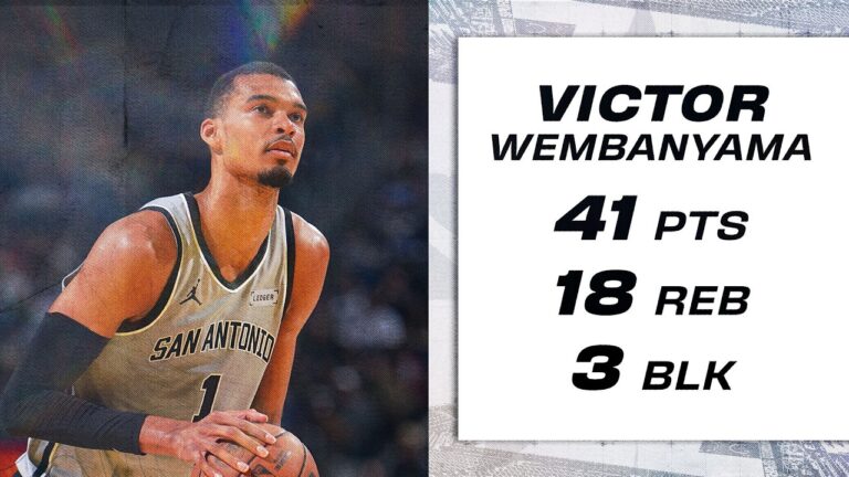 Wemby Secures Second Straight Game with 40 Points in Win vs. Golden State