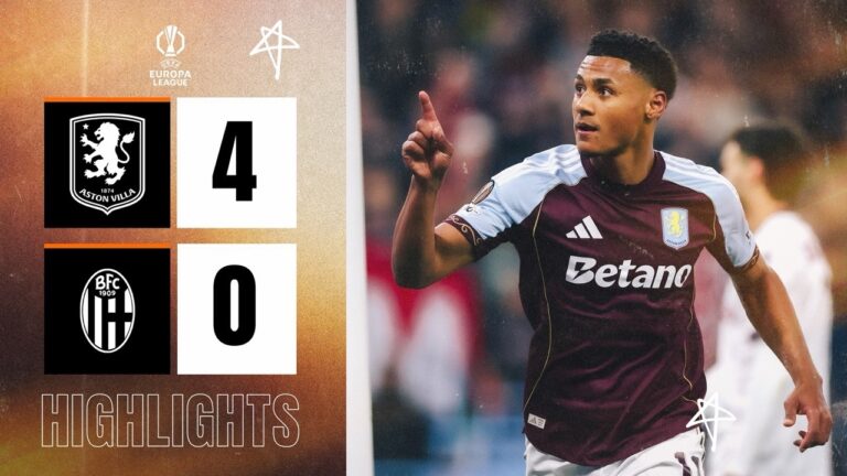 VILLA INTO THE SEMI-FINAL Aston Villa 4-0 Bologna (Agg. 7-1) UEFA Europa League Highlights