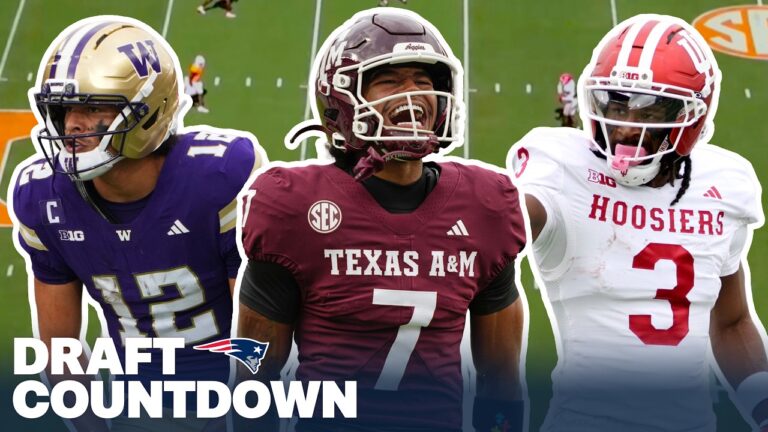 Top 5 Patriots Wide Receiver Rankings in the 2026 NFL Draft Draft Countdown