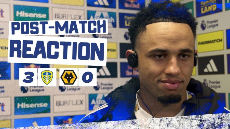 Happy with my goal and the three points Noah Okafor Leeds United 3-0 Wolves