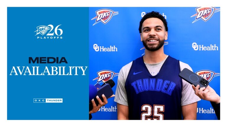 Practice Media Availability Ajay Mitchell NBA Playoffs April 18, 2026