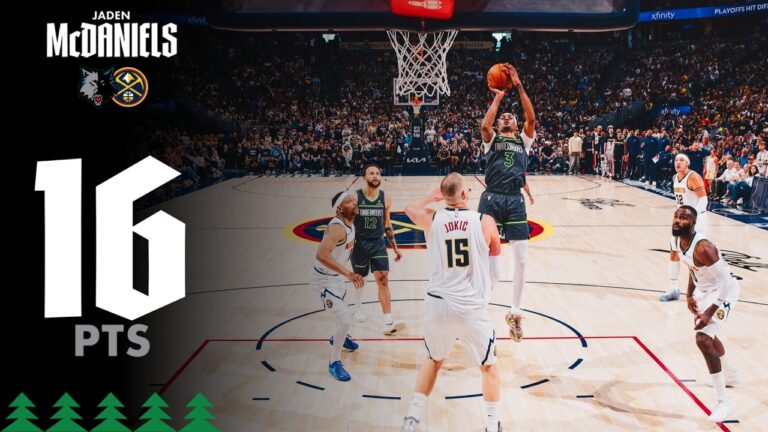 Jaden McDaniels Puts Up 16 Points Game 1 Round 1 Vs The Denver Nuggets 4.18.26