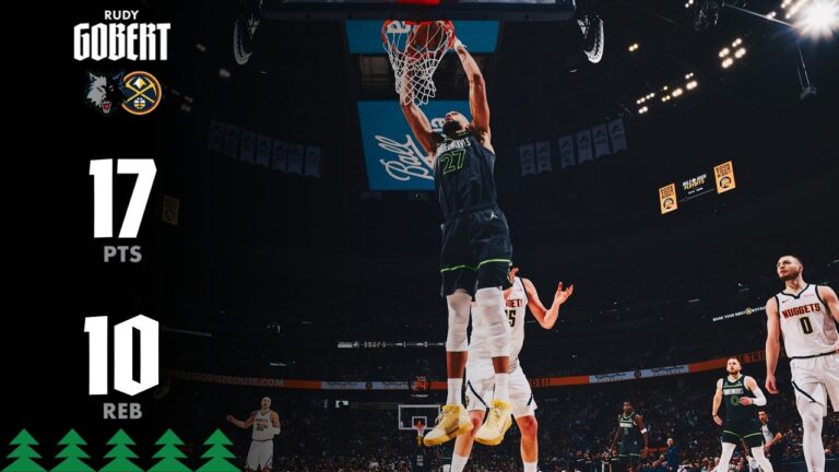 Rudy Gobert Double-Double Game 1 Round 1 Vs The Denver Nuggets 4.18.26