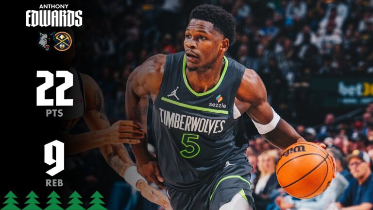 Anthony Edwards 22 Points Game 1 Round 1 Vs The Denver Nuggets 4.18.26