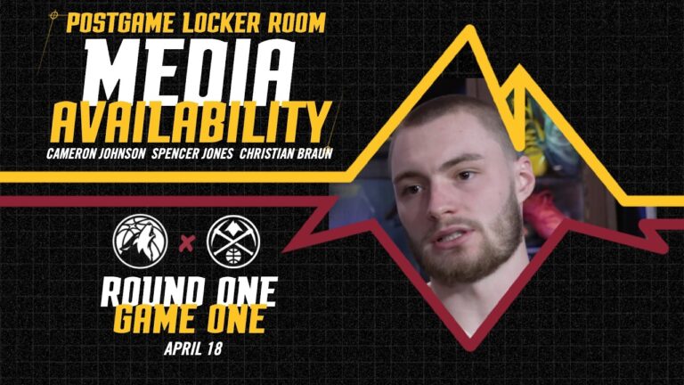 Denver Nuggets Postgame Locker Room Media Availability Round One Game One Vs. MIN