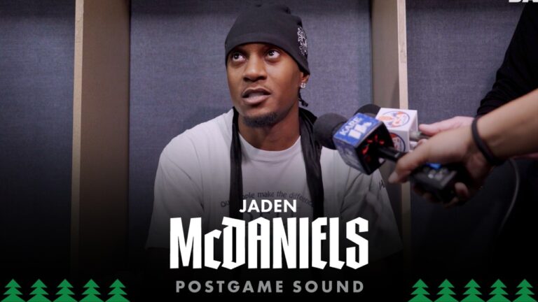 No Choice But To Win. Jaden McDaniels Postgame Sound 04.18.26