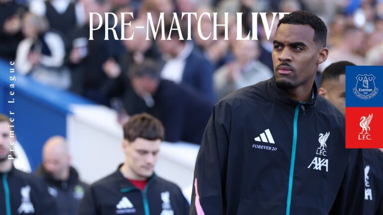 Premier League Live Everton vs Liverpool Match Build-up from Hill Dickinson Stadium
