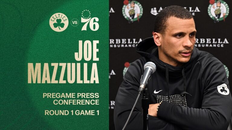 Joe Mazzulla Pregame Press Conference: Round 1 Game 1 vs. Philadelphia 76ers