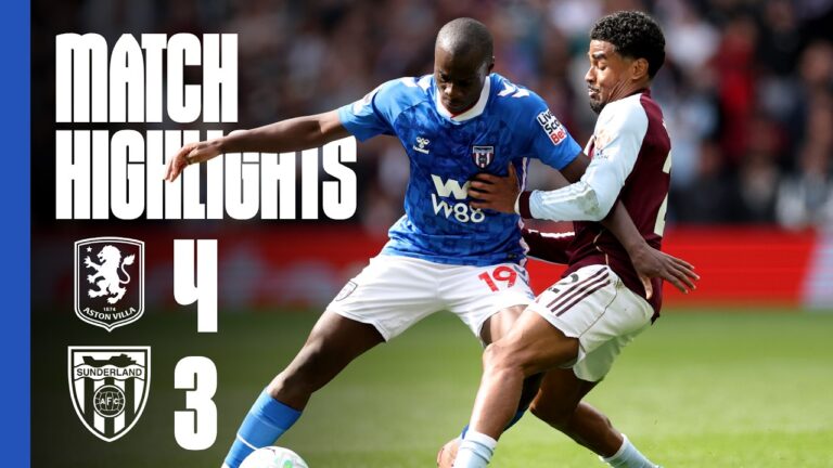 Spirited fightback ends in defeat Premier League Highlights: Aston Villa 4-3 Sunderland AFC