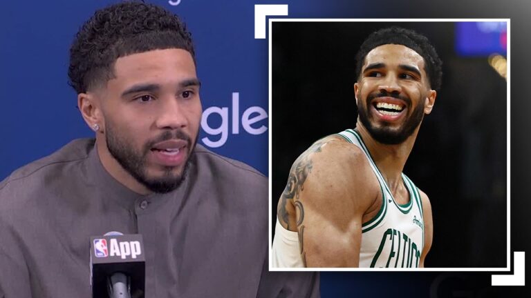 Jayson Tatum Speaks After His NBA Postseason Return In Game 1 vs Sixers April 19, 2026