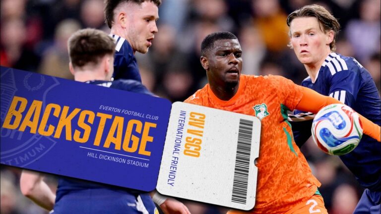 BACKSTAGE EVERTON’S HILL DICKINSON STADIUM HOST COTE D’IVOIRE v SCOTLAND