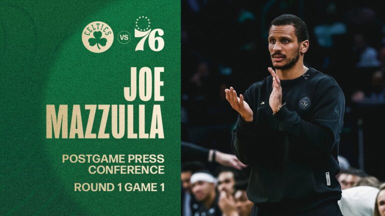 Joe Mazzulla Postgame Press Conference: Round 1 Game 1 vs. Philadelphia 76ers