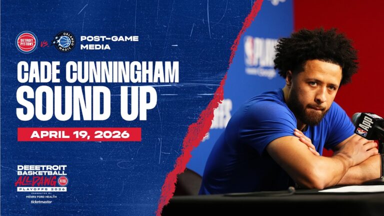 Post-Game Press Conference: Cade Cunningham Pistons vs. Magic  04.19.26