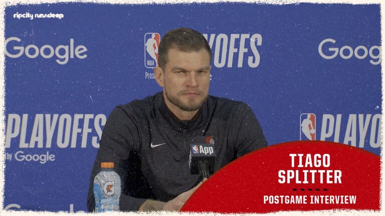Tiago Splitter On Tonight’s Playoff Game vs San Antonio Spurs Portland Trail Blazers Apr 19 2026