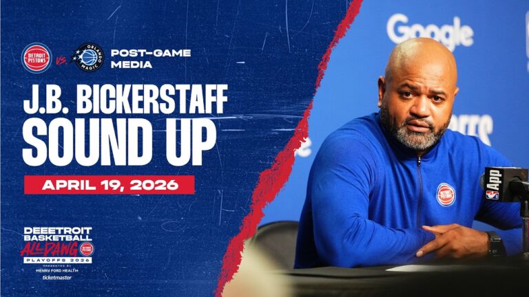 Post-Game Press Conference: J.B. Bickerstaff Pistons vs. Magic  04.19.26