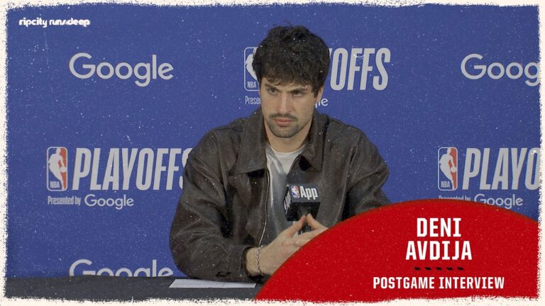 Deni Avdija On First Playoff Appearance vs San Antonio Spurs Portland Trail Blazers Apr 19 2026