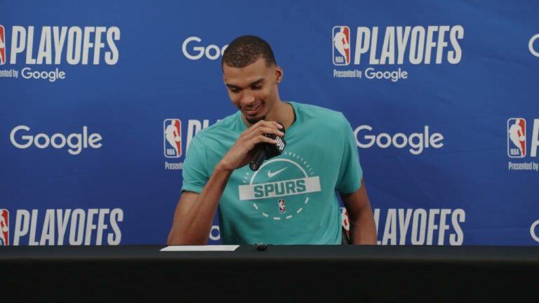 Victor Wembanyama on Spurs First Postseason Game Since 2018