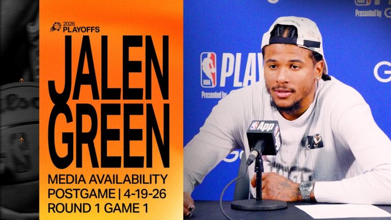 Jalen Green Postgame Media Availability Phoenix Suns NBA Playoffs