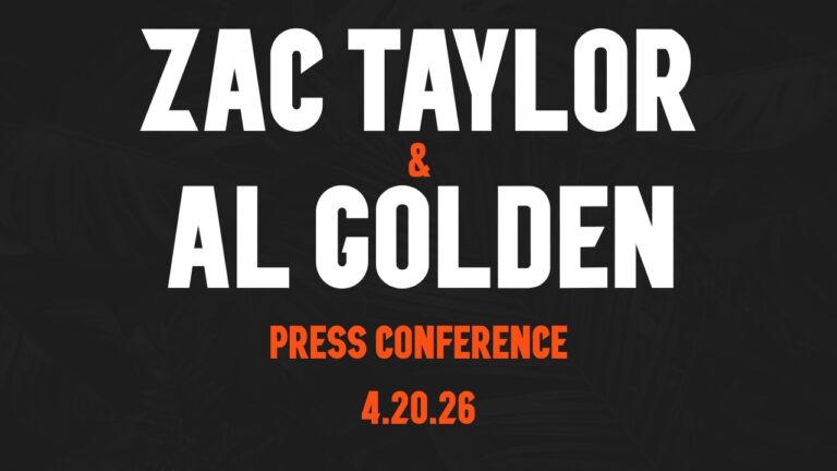 Zac Taylor and Al Golden Press Conference – April 20