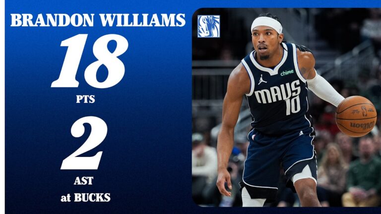 Brandon Williams (18 Points) at Milwaukee Bucks March 31, 2026