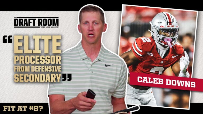 Caleb Downs Film Breakdown The Draft Room w Luke McCown