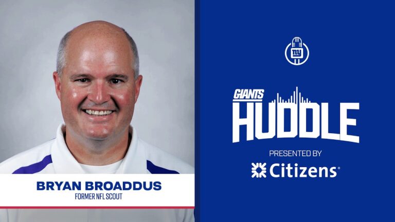 Former NFL Scout Bryan Broaddus Giants Huddle New York Giants