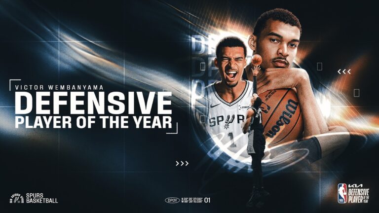 Wemby Unanimously Selected Defensive Player Of The Year!
