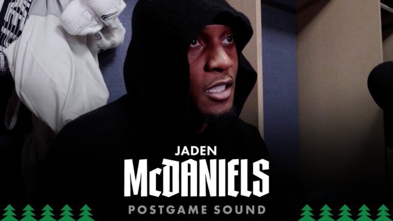 We Want To Go At Their Worst Defenders. Jaden McDaniels Postgame Sound 04.20.26