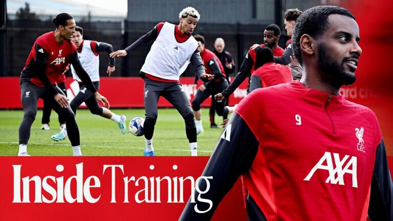 Inside Training: Isak Returns Ahead of FA Cup Man City vs Liverpool