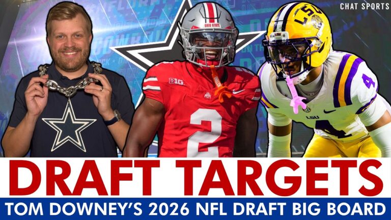 Cowboys Draft Rumors: Top 1st Round Draft Targets Via Tom Downeys 2026 NFL Draft Big Board
