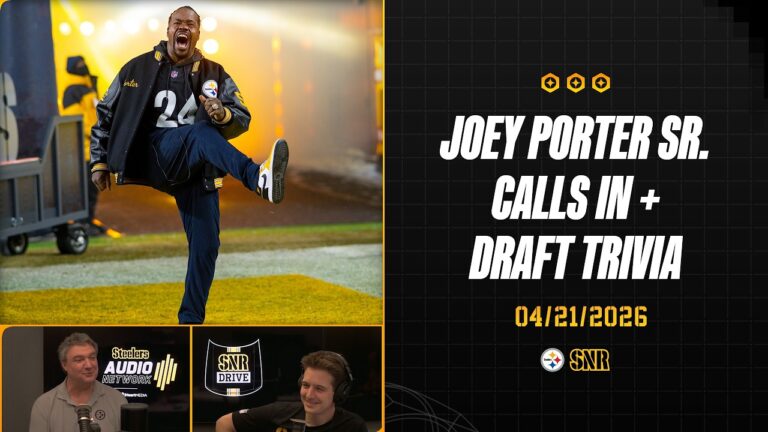 Joey Porter Sr. Calls In Draft Trivia SNR Drive (Apr.21) Pittsburgh Steelers