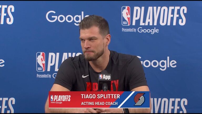 Tiago Splitter Pregame Media Availability Portland Trail Blazers San Antonio Spurs Apr 21 2026