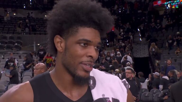 Scoot Henderson Interview Portland Trail Blazers 106, San Antonio Spurs 103 April 21, 2026
