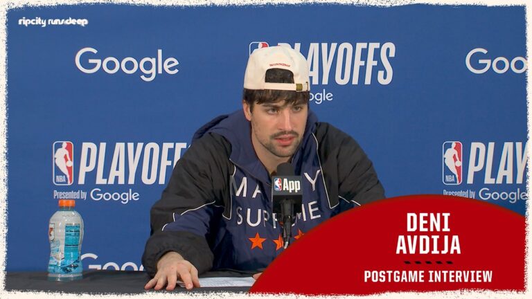 Deni Avdija Discusses Game 2 Win On The Road vs Spurs Portland Trail Blazers April 21, 2026