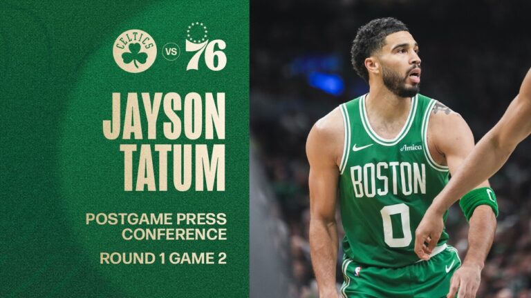 Jayson Tatum Postgame Media Availability: Round 1 Game 2 vs. Philadelphia 76ers