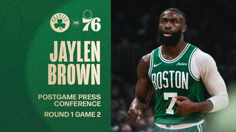 Jaylen Brown Postgame Media Availability: Round 1 Game 2 vs. Philadelphia 76ers