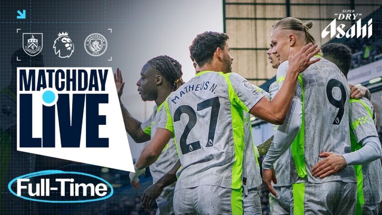 MATCHDAY LIVE! MAN CITY GO TOP OF THE PREMIER LEAGUE AFTER BURNLEY BATTLE! Burnley 0-1 Man City