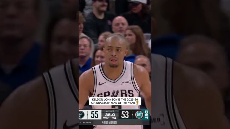 Keldon Johnson is your 2025-26 Kia America NBA Sixth Man of the Year