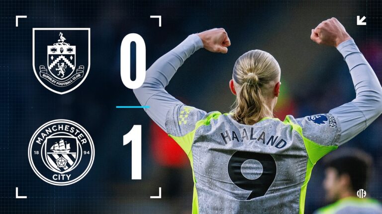 HIGHLIGHTS! City go top with narrow victory over Burnley Burnley 0-1 Man City Premier League