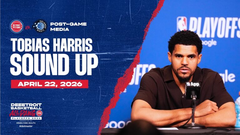 Post-Game Press Conference: Tobias Harris Pistons vs. Magic 04.22.26
