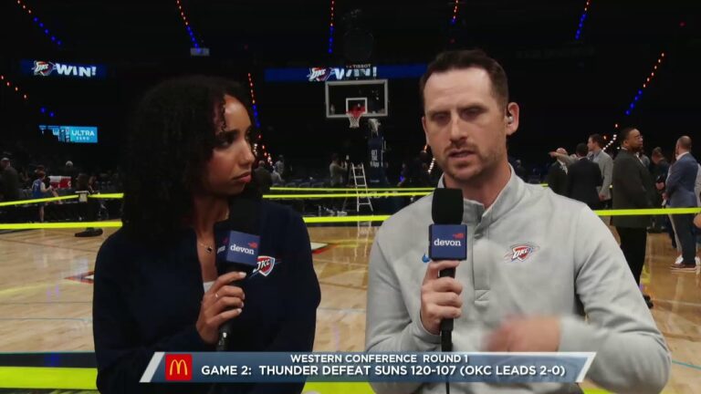 2026 Playoff Post Game Show Presented by McDonald’s Thunder vs Suns Round 1 Game 2