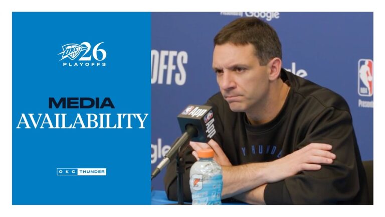 Coach Daigneault on SGAs Efficiency Playoffs Round 1 Game 2 Postgame Media April 22, 2026