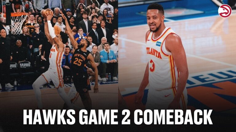 Cinematic Highlights Hawks Stage 4th-Quarter Comeback at The Garden