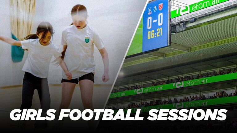 Efam Air visit our Girls football Sessions