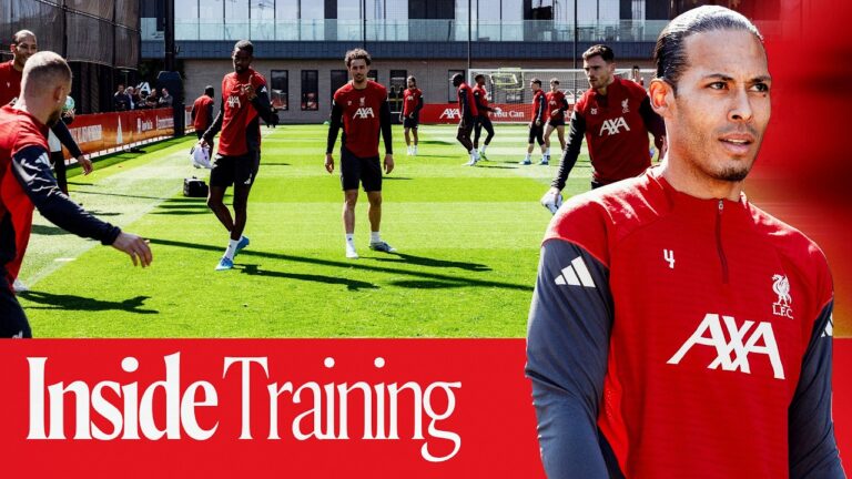 Inside Training: Gym work, free-kicks & a call-out screamer from Robertson!